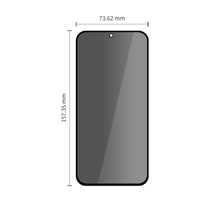 Tech-Protect - [2-Pack] Tech-Protect Härdat Glas Skärmskydd För Galaxy A27 Privacy - Svart
