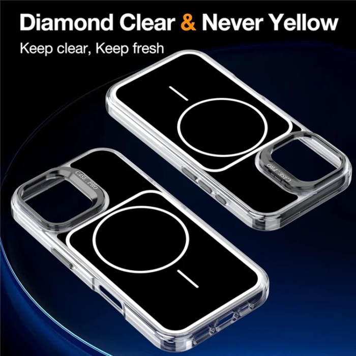 A-One Brand - iPhone 16 Mobilskal MagSafe Lens Kickstand med Handrem