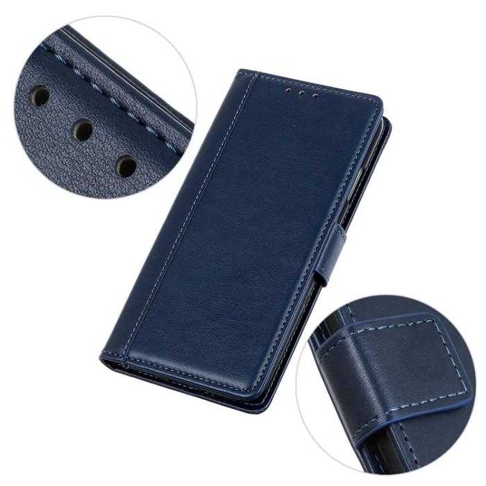 KHAZNEH - KHAZNEH Galaxy S23 Plus Plånboksfodral Stand Flip PU Läder - Blå
