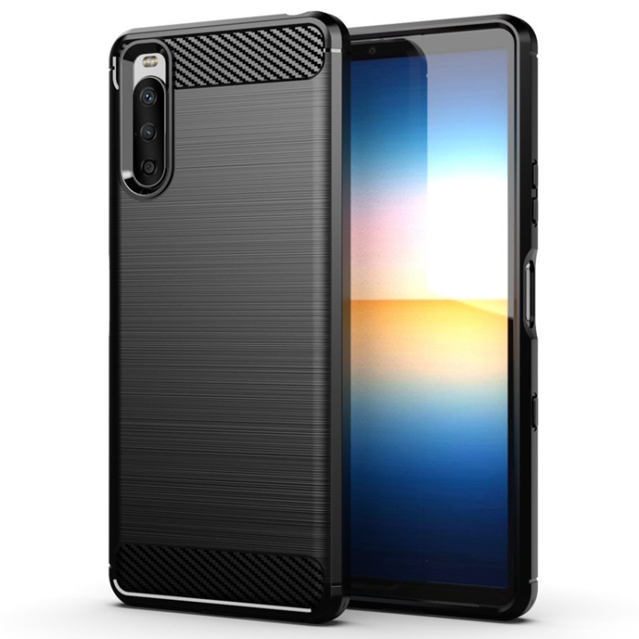 UTGATT5 - Sony Xperia 10 III Skal Carbon Flexible - Svart