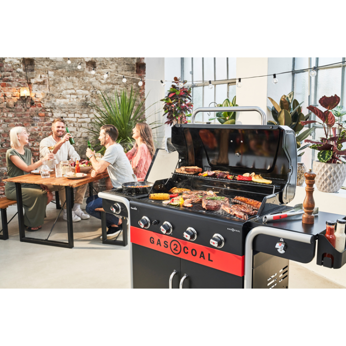 Char-Broil - Char-Broil Hybridgrill Gas2Coal 2.0 4+1 Brännare