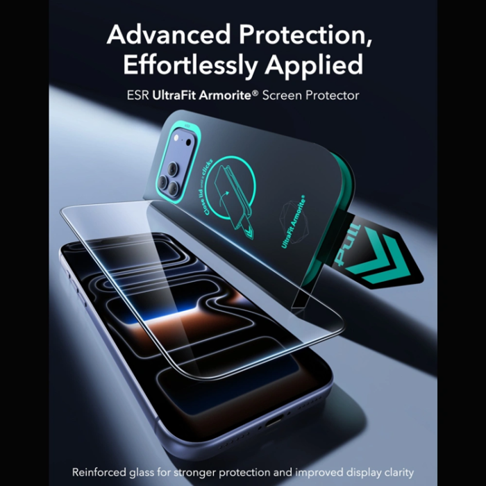 ESR - [2-Pack] ESR Härdat Glas Skärmskydd för iPhone 18 Pro Armorite Ultrafit