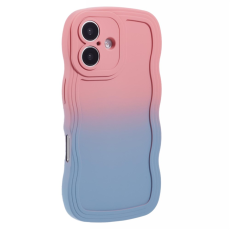 A-One Brand - iPhone 17 Mobiskal Gradient Color TPU - Rosa + Himmelsblå