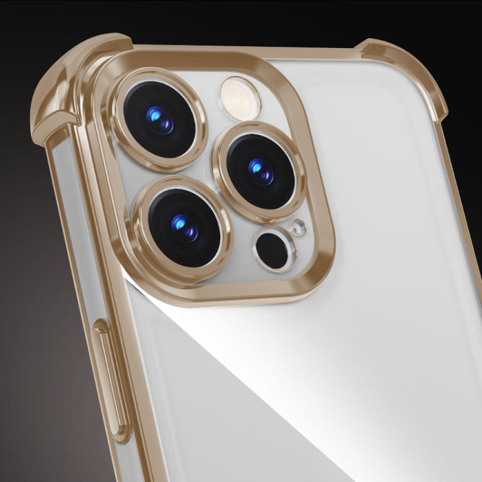 OEM - iPhone 14 Pro Mobilskal Anti Shock Chrome - Guld