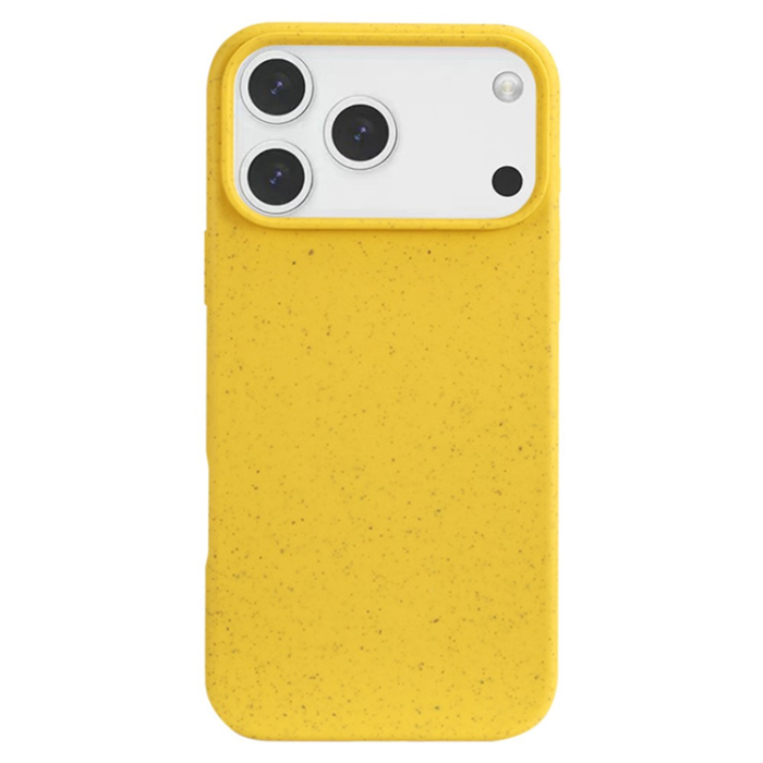 A-One Brand - iPhone 17 Pro Mobiskal Biodegradable Wheat Straw+TPU - Gul