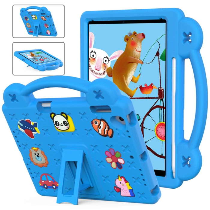 A-One Brand - iPad Air 2 (2014)/Air (2013) Skal EVA Kickstand Shockproof - Ljusblå