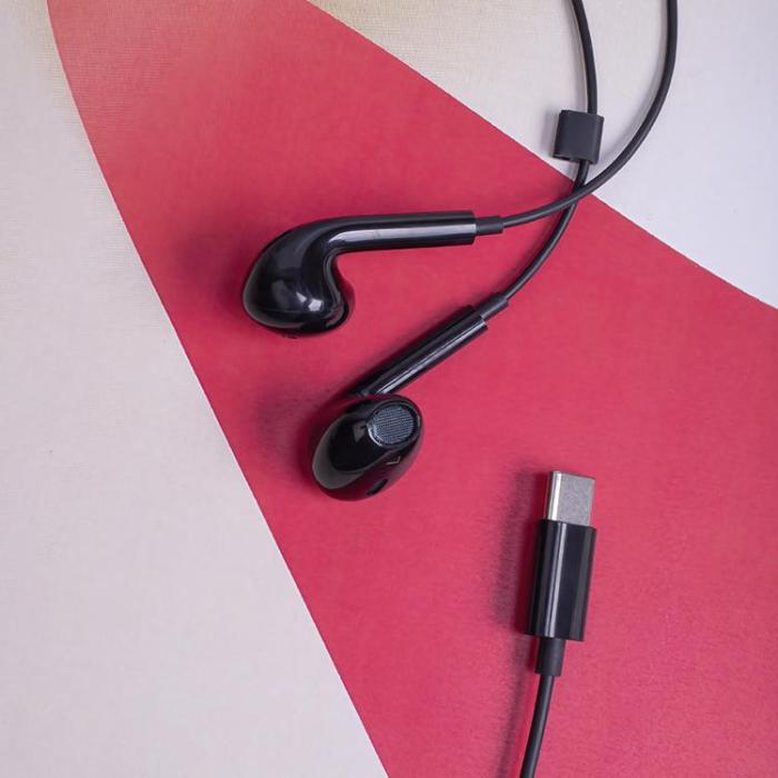 Maxlife - Maxlife Trådbundna Hörlurar USB-C MXEP-04 - Svart