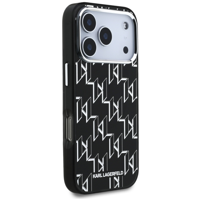 KARL LAGERFELD - Karl Lagerfeld iPhone 17 Pro Mobilskal Magsafe KL Monogram - Svart
