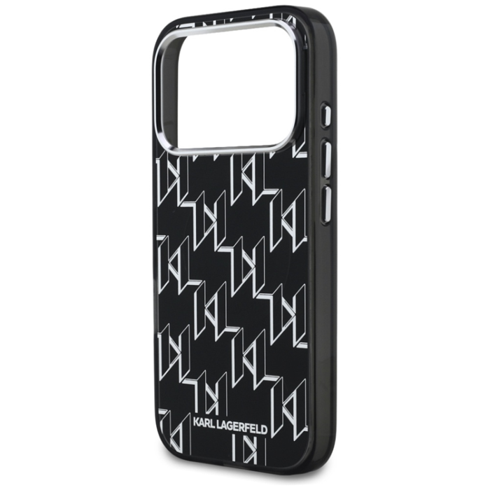 KARL LAGERFELD - Karl Lagerfeld iPhone 17 Pro Mobilskal Magsafe KL Monogram - Svart