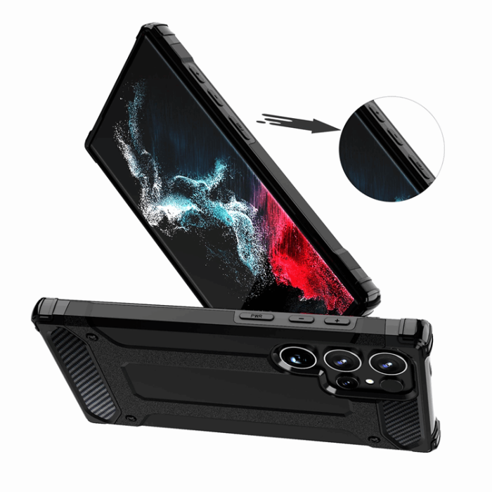 OEM - Galaxy S25 Ultra Mobilskal Hybrid Armor - Svart