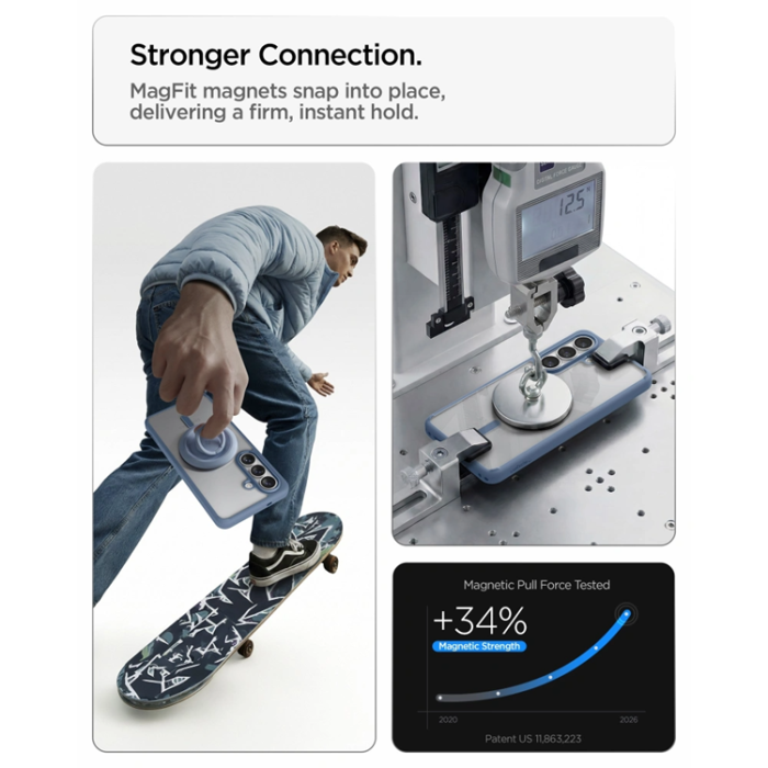 Spigen - Spigen Mobilskal För Galaxy S26 Plus MagSafe Ultra Hybrid - Ljusblå