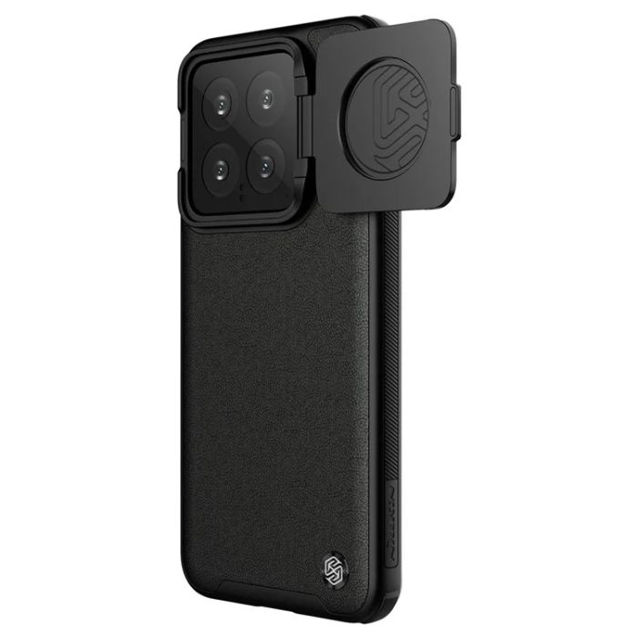 Nillkin - Nillkin Xiaomi 14 Pro Mobilskal CamShield Prop Läder - Svart
