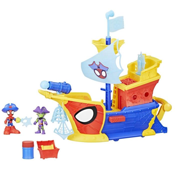 MARVEL - MARVEL Spidey And His Amazing Friends Water-Webs Webs Ahoy Bubble Pirate Ship