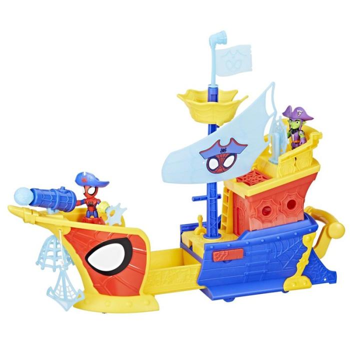 MARVEL - MARVEL Spidey And His Amazing Friends Water-Webs Webs Ahoy Bubble Pirate Ship