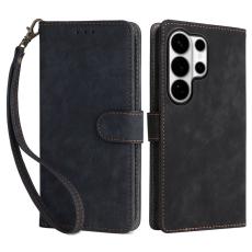OEM - Pl&aring;nboksfodral f&ouml;r Samsung Galaxy S26 Ultra RFID Blocking Konstl&auml;der - Svart