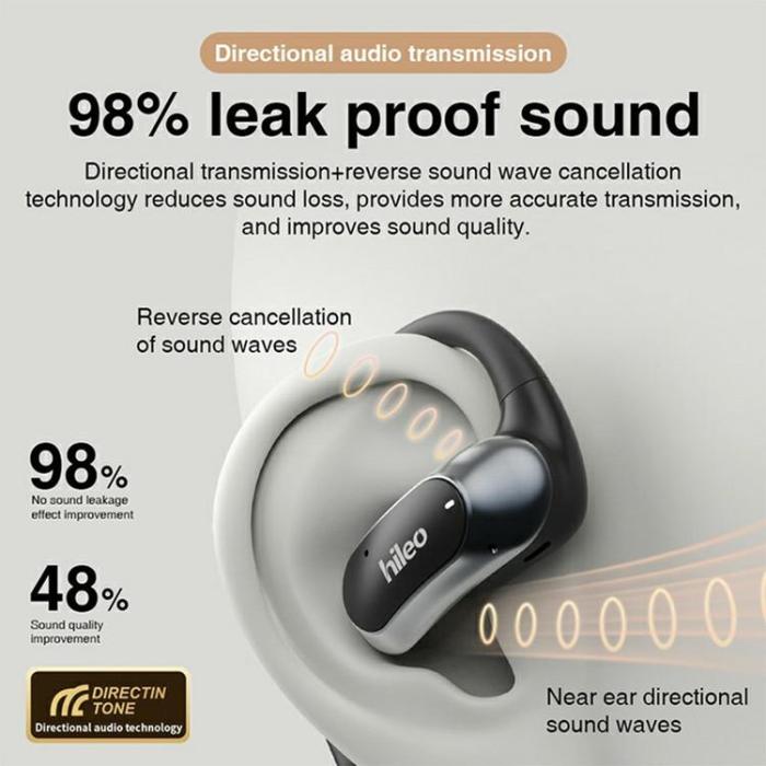 HILEO - HILEO Open-Ear Trådlösa Hörlurar Bluetooth Stereo Music Hi95