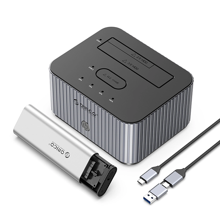 Orico Diskdockningsstation M.2 NVME 2.5""""/3.5 HDD/2.5 | 505767 | AlltMobil