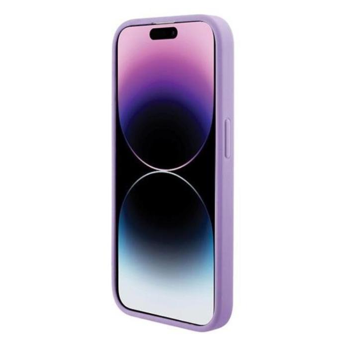 Guess - Guess iPhone 15 Pro Mobilskal Magsafe Saffiano - Lila