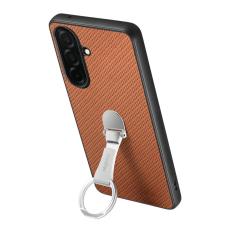 OEM - Mobilskal f&ouml;r Samsung Galaxy S26 Kortfack Kickstand Kolfiber - Brun