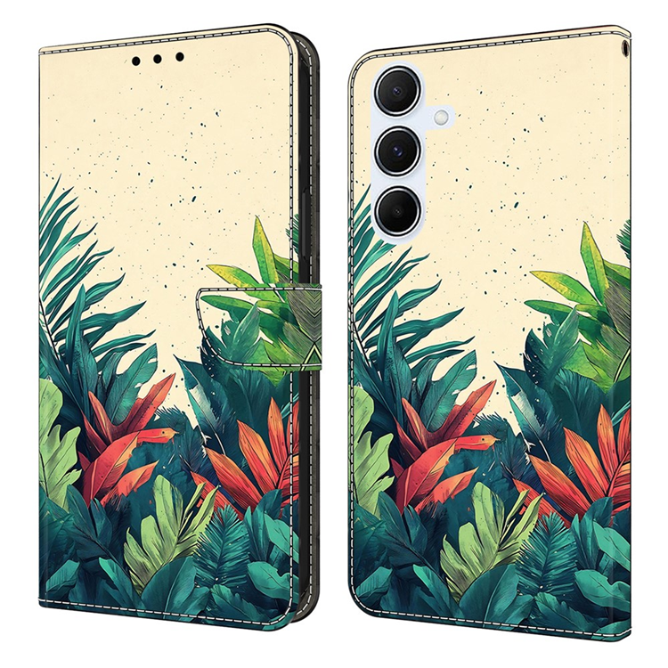 Galaxy A17/A26 Plånboksfodral PU-läder Pattern Printing - Grön | 2353 | AlltMobil