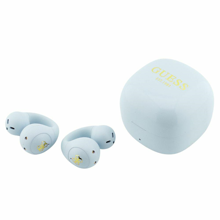 Guess Trådlös Hörlurar In-Ear Script Metal Logo - Turquoise | 505771 | AlltMobil
