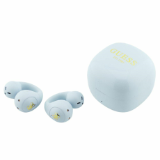 Guess - Guess Tr&aring;dl&ouml;s H&ouml;rlurar In-Ear Script Metal Logo - Turquoise