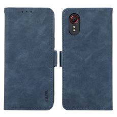 ABEEL - ABEEL Samsung Galaxy Xcover 5 Pl&aring;nboksfodral RFID-Skydd Konstl&auml;der Bl&aring;