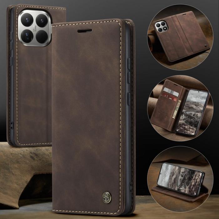 Caseme - CASEME 013 Series Xiaomi 15T Pro Plånboksfodral KonstLäder - Kaffe