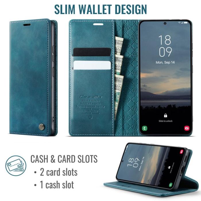 Caseme - CASEME 033 Fodral för Samsung Galaxy A53 5G Konstläder Grön