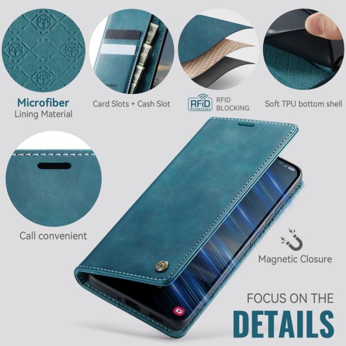 Caseme - CASEME 033 Fodral för Samsung Galaxy A53 5G Konstläder Grön