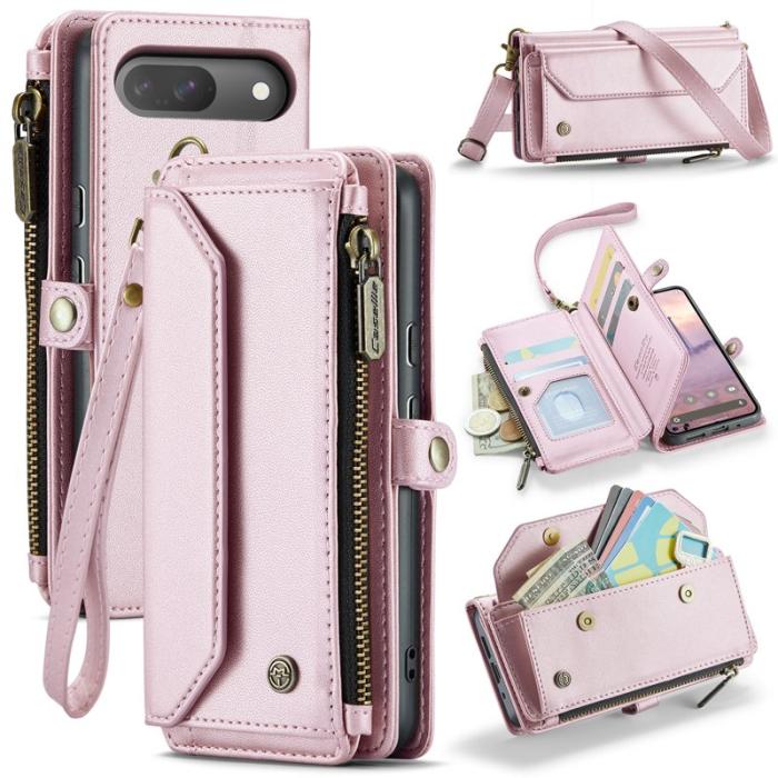 Caseme - CASEME Plånboksfodral Konstläder för Google Pixel 10 Pro/10/9 Pro - Rosa
