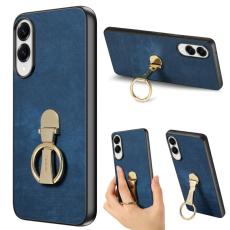CASENEO - CASENEO D22 Fodral f&ouml;r Samsung Galaxy S25 Edge - KonstL&auml;der - Bl&aring;