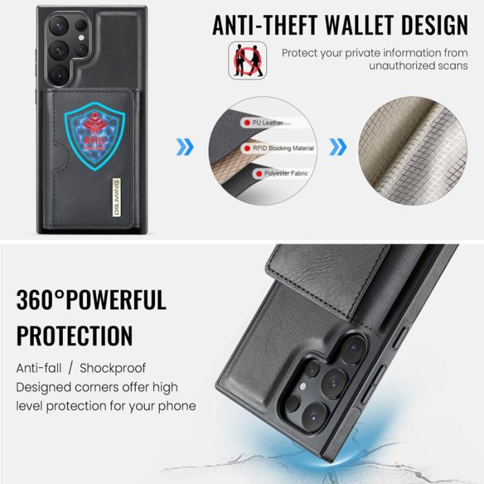 DG.MING - DG.MING M6 Series Mobilskal till Samsung Galaxy S24 Ultra Magnetisk Svart