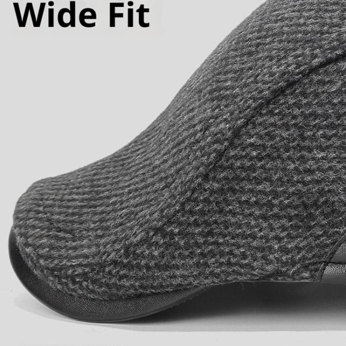 A-One Brand - Keps med Bred Brätte och Vikbara öronflikar Ull 2025d123 - Svart