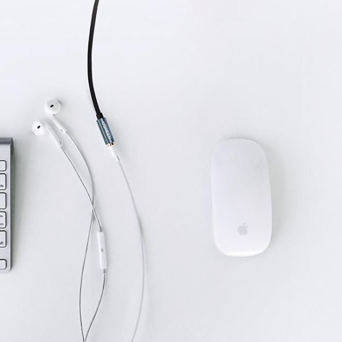 Ugreen - Ugreen Adapter Kabel Extension AUX Minijack 3.5 mm 1.5m - Blå