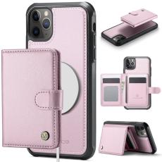 JEEHOOD - JEEHOOD J09 Mobilskal till iPhone 11 Pro Max RFID L&auml;der MagSafe - Rosa