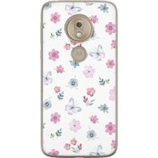 iSecrets - Mobilskal till Motorola Moto G7 Play med Blommor och fj&auml;rillar