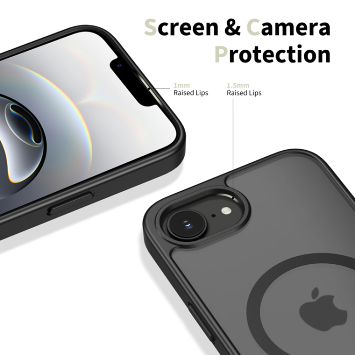 Tech-Protect - Tech-Protect Mobilskal För iPhone 16e/17e Magsafe Basicmag - Matt Svart