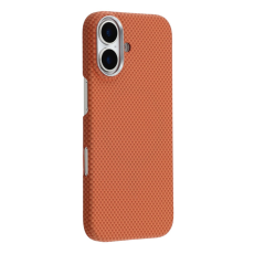 A-One Brand - iPhone 17 Mobilskal MagSafe Carbon Fiber - Orange/Röd