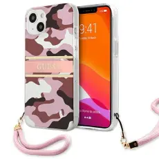 Guess - Guess Camo Strap Collection Skal iPhone 13 mini - Rosa