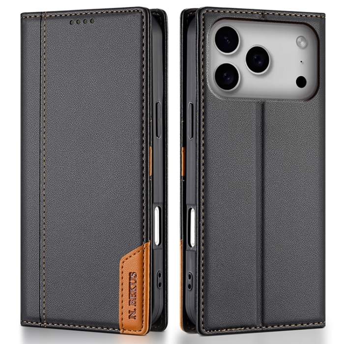 N.BEKUS - N.BEKUS iPhone 17 Pro Max Plånboksfodral RFID Blocking P3