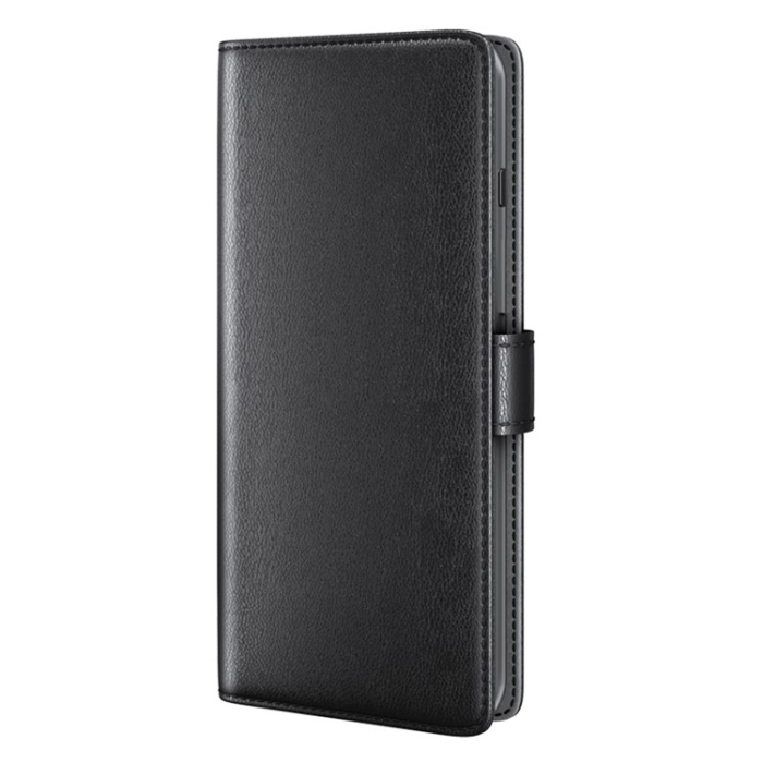A-One Brand - Galaxy A34 5G Plånboksfodral Äkta Läder Folio Flip - Svart