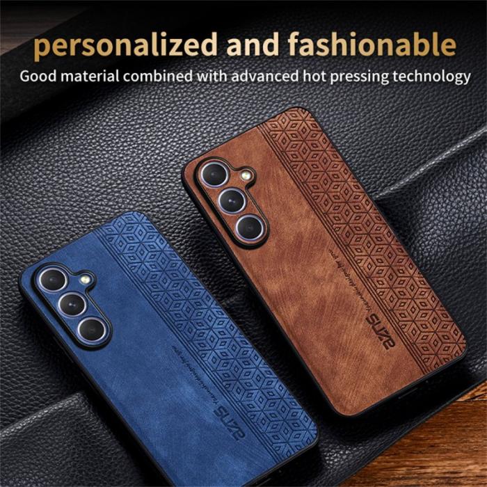 AZNS - AZNS Samsung Galaxy S26/S26 Pro Skal PU Läder Skydd - Brun
