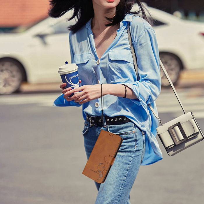 A-One Brand - OnePlus 15 Konstläder Plånboksfodral Panda Imprint RFID-Skydd