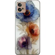 Gustaf - Mobilskal till Motorola Moto G32 med Silkesblommor