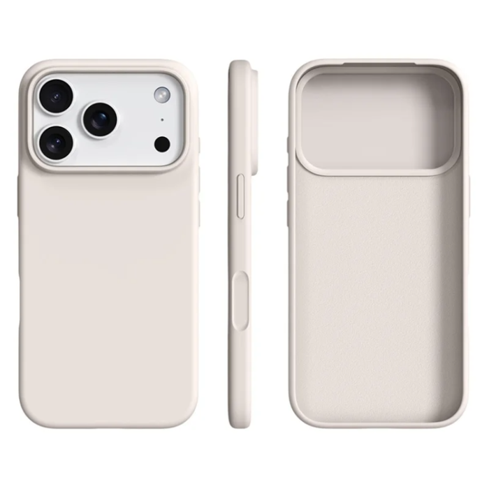 A-One Brand - iPhone 17 Pro Max Mobilskal Ultra Thin Silikon - Antique Vit