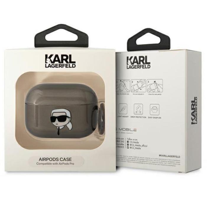 KARL LAGERFELD - KARL LAGERFELD AirPods Pro Skal Karl`s Head - Svart