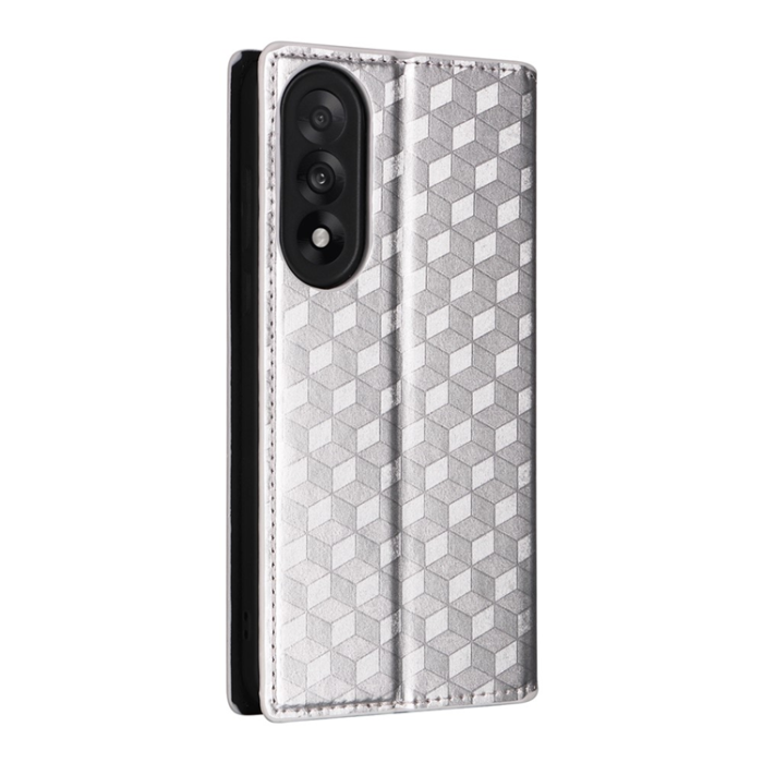 A-One Brand - OnePlus Nord 5 Plånboksfodral Rhombus Imprint - Silver