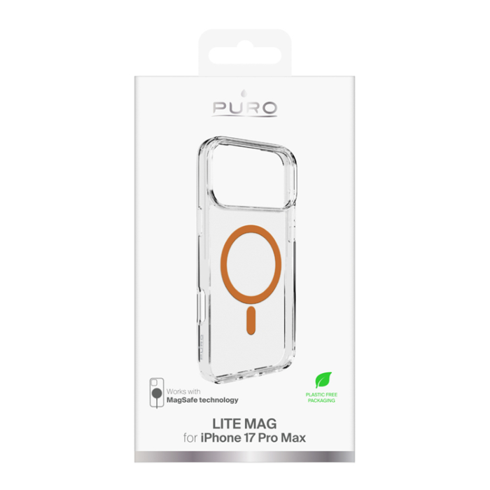 Puro - Puro iPhone 17 Pro Max Mobilskal Magsafe Lite Mag - Transparent