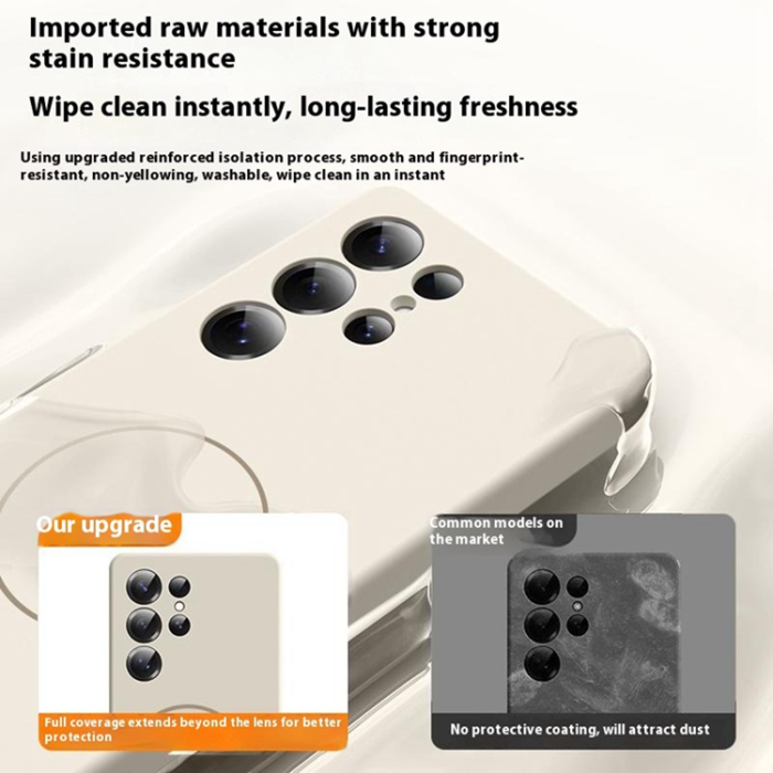 A-One Brand - Galaxy S25 Ultra Mobilskal MagSafe Silikon Soft Skin - Antikvit